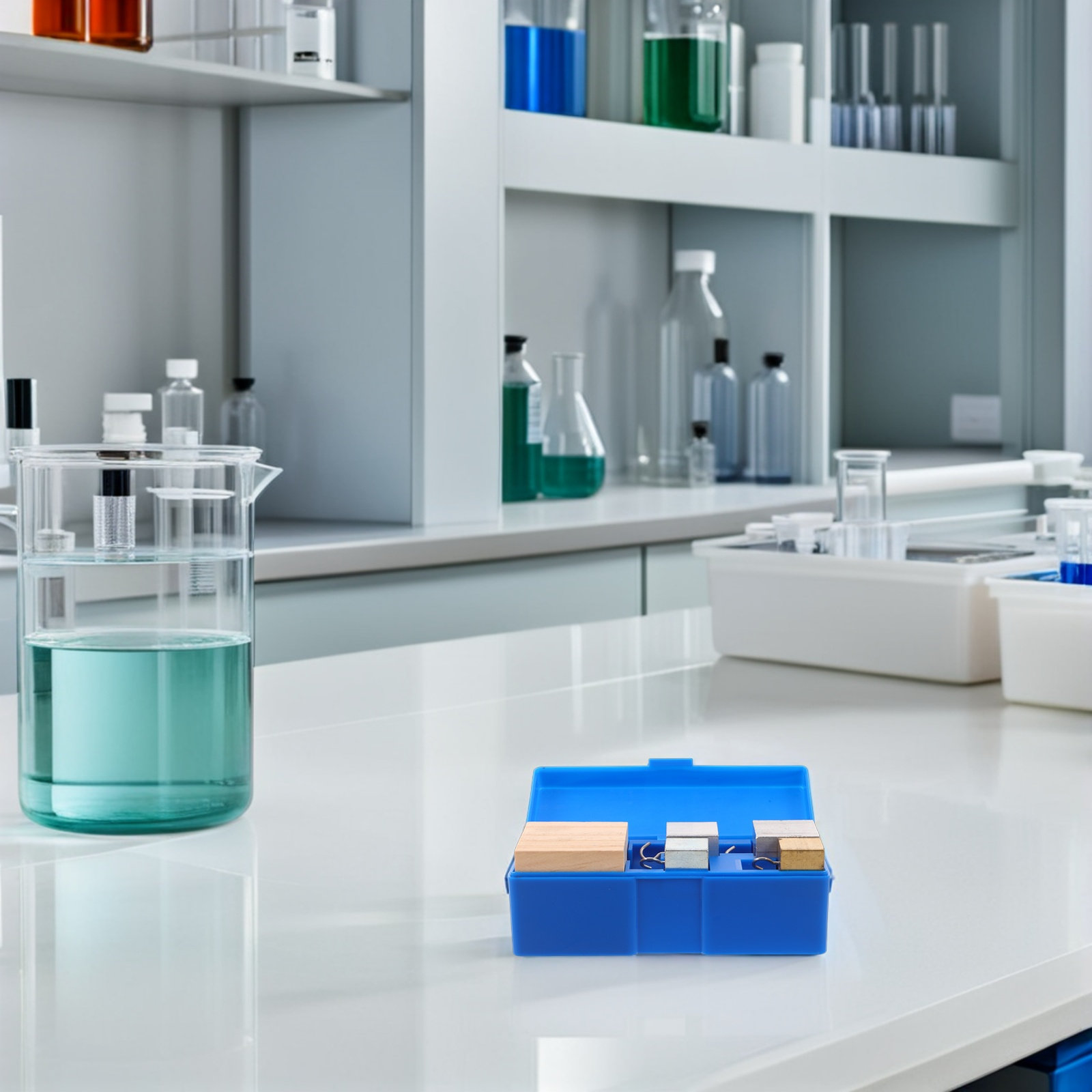 Lab Equipment - 1 zestaw kostek o różnej gęstości