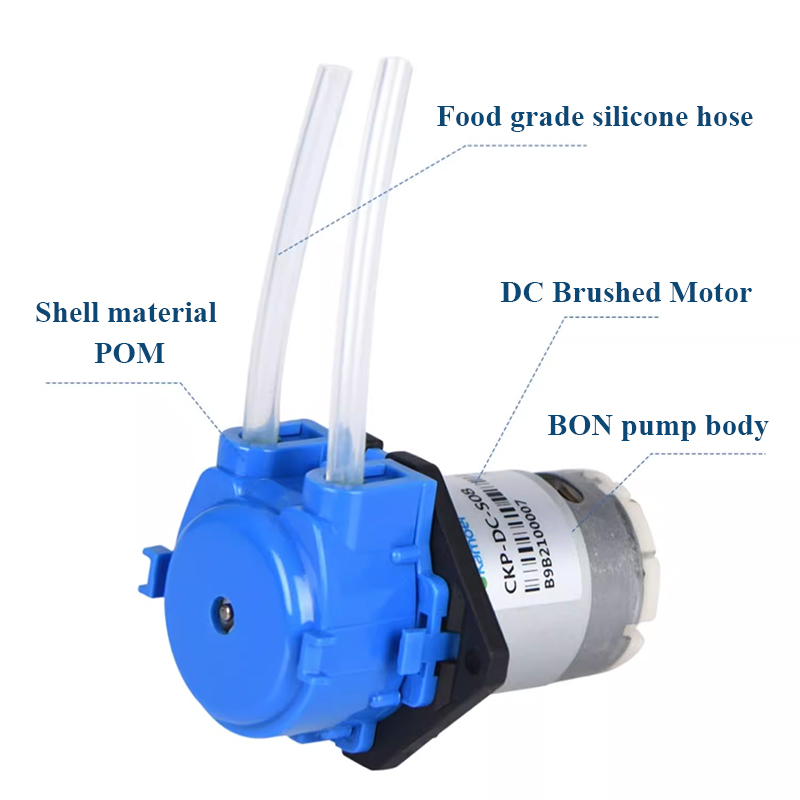 Mini Peristaltic Pump 12V - Pompa perystaltyczna 12V do dozowania, samozasysająca,