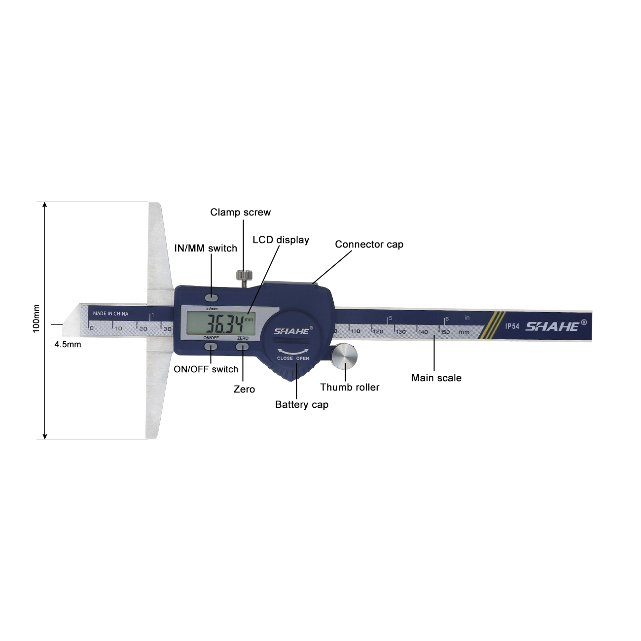 SHAHE 150/200/300mm linijka el – Digital Caliper 150Mm Stainless Steel recenzja i cena